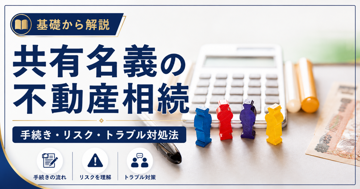 共有名義の不動産を相続するには？手続き・トラブル・解決策を解説